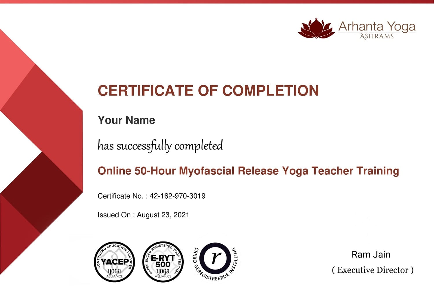 Myofascial-Release-Yoga Training_certificat